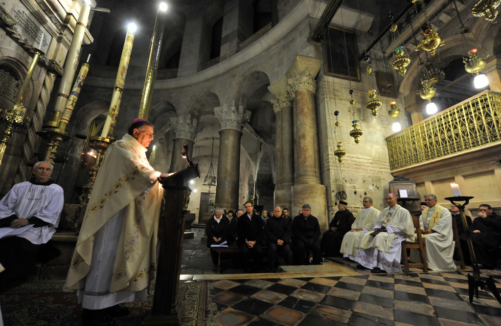 Solemn Mass in the Holy Sepulchre. Photo: Mazur/catholicchurch.org.uk