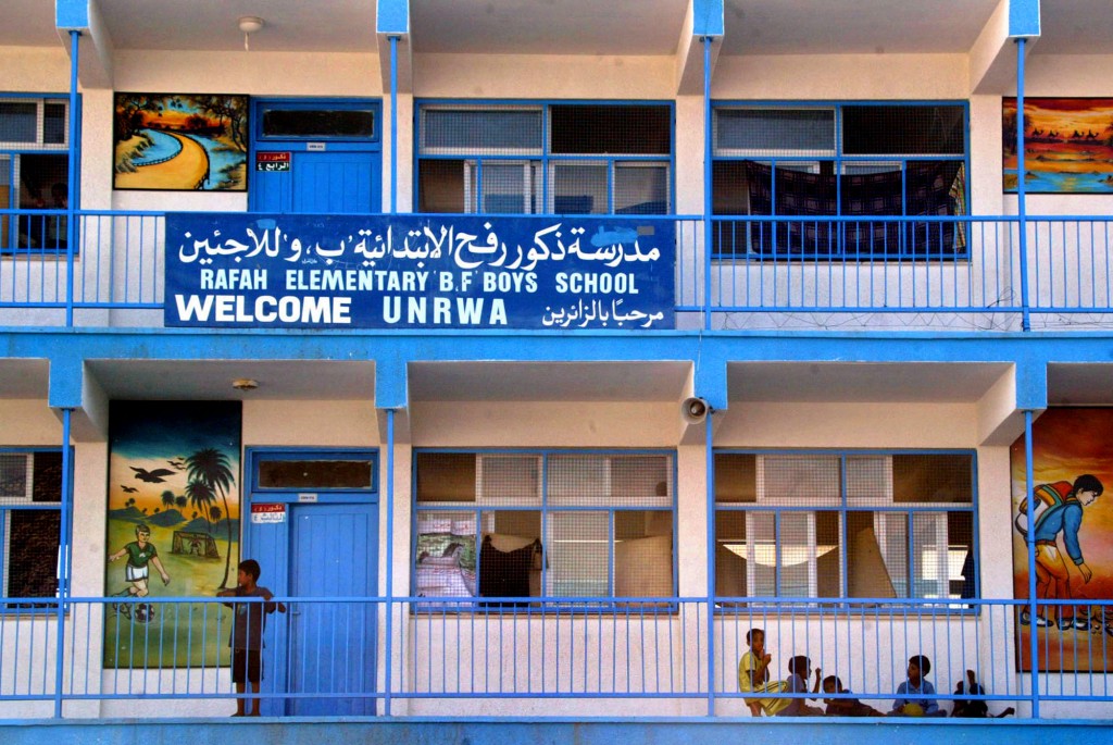 UNRWA school in Rafah. Photo: Ahmad Khateib / Flash90
