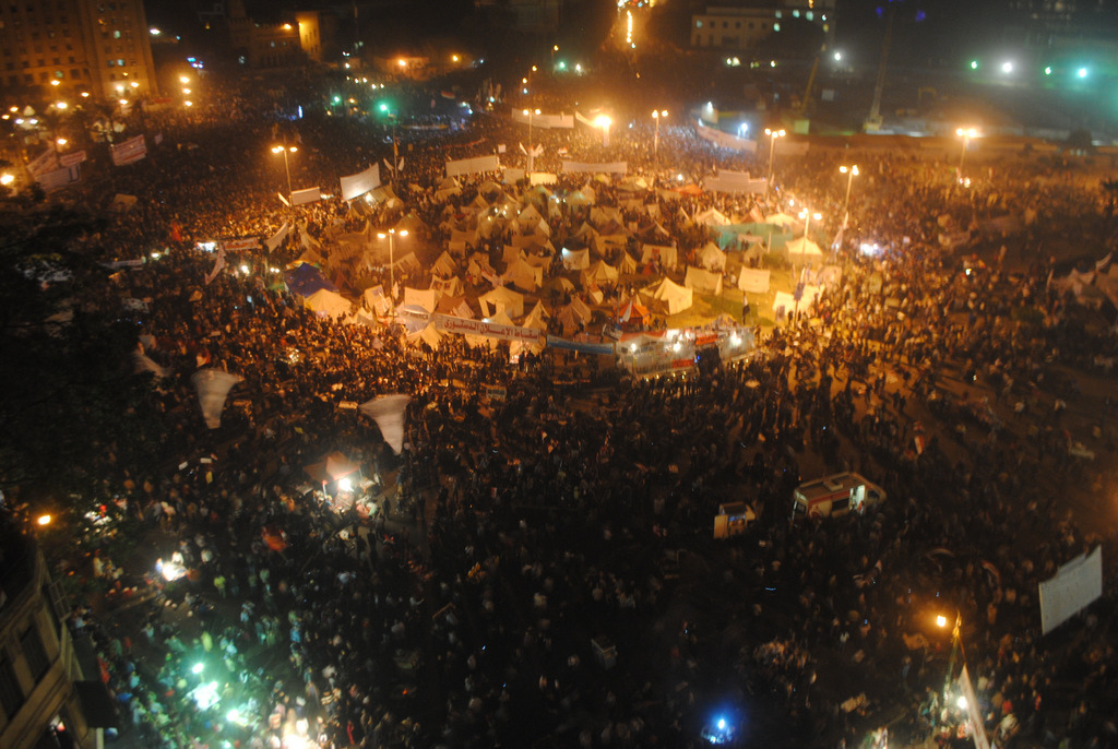 Hundreds of thousands protest against the Morsi government in Tahrir Square, Cairo, November 2012. Photo: Wikimedia