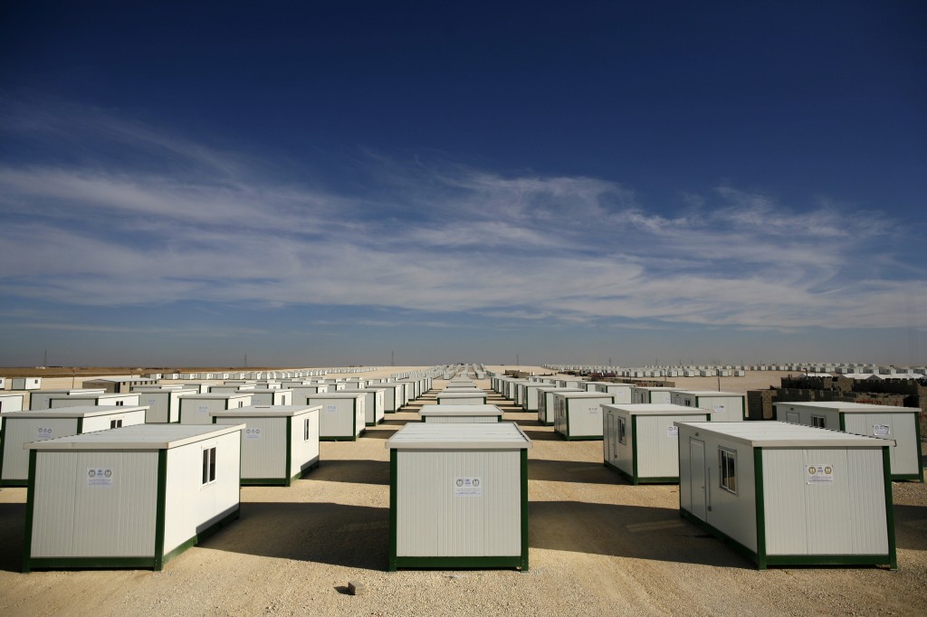 Thousands of temporary shelters installed inthe  Zaatari refugee camp in Jordan. Photo: Brian Sokol / UNHCR