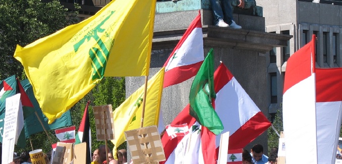 hezbollah lebanon flags