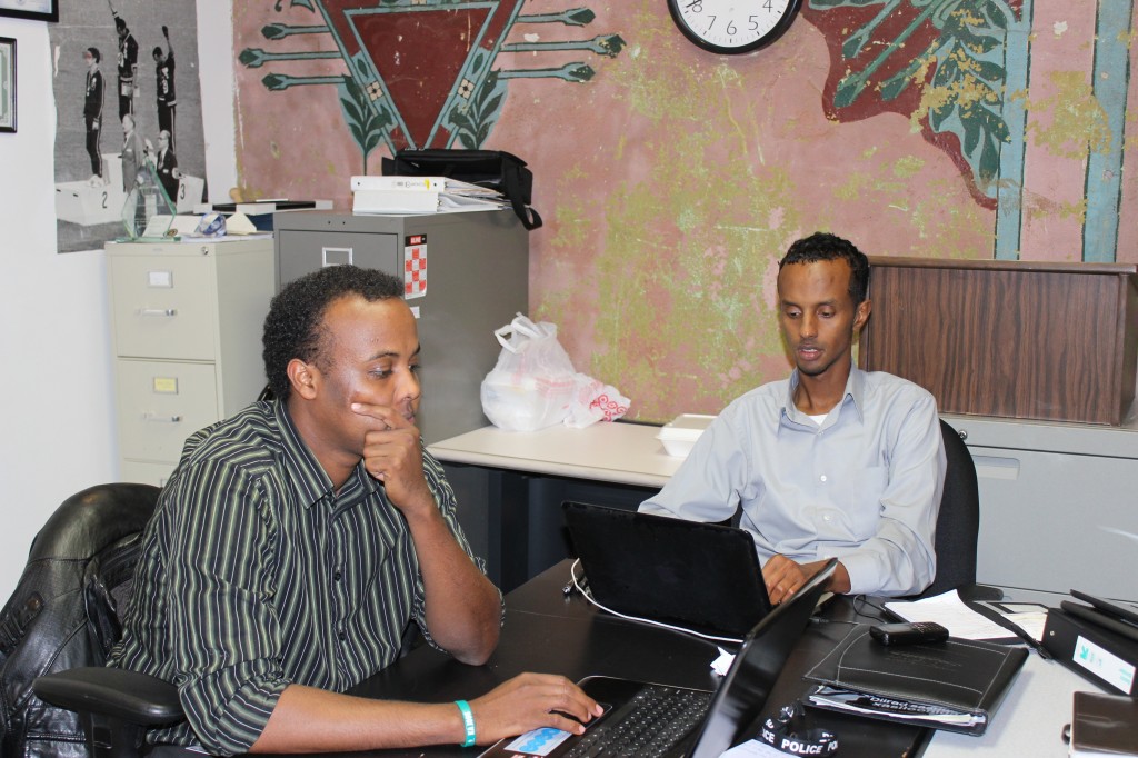 Mohamed Farah and Abdimalik Mohamed of Ka Joog. Photo: Aiden Pink / The Tower