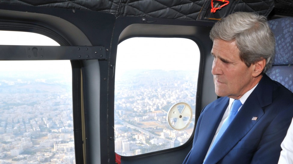 Secretary_Kerry_and_Deputy_Special_Envoy_Lowenstein_Fly_From_Amman_to_Ramallah CROPP{ED