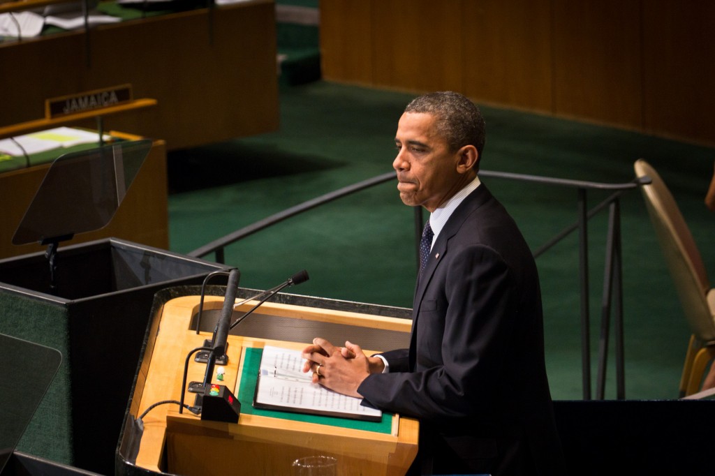 President Obama, speaking at the UN General Assembly in 2012, is perhaps frustrated that his government’s munificent funding of the organization isn’t leading to pro-U.S. outcomes. Photo: John Gillespie / flickr