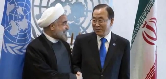Rouhani and Ban ki-moon