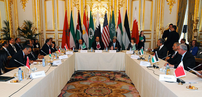 20140324_Arab_League_Kerry_meet_Paris_(State_Dept)