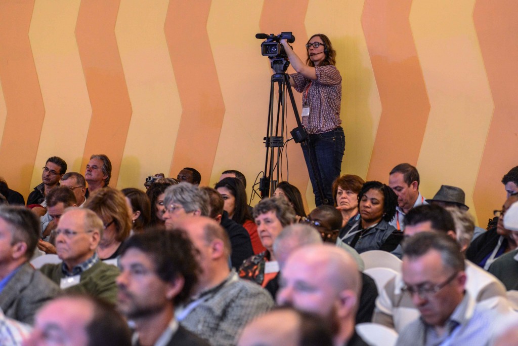 The Christ at the Checkpoint conference was livestreamed to a global audience. Photo: Aviram Valdman / The Tower