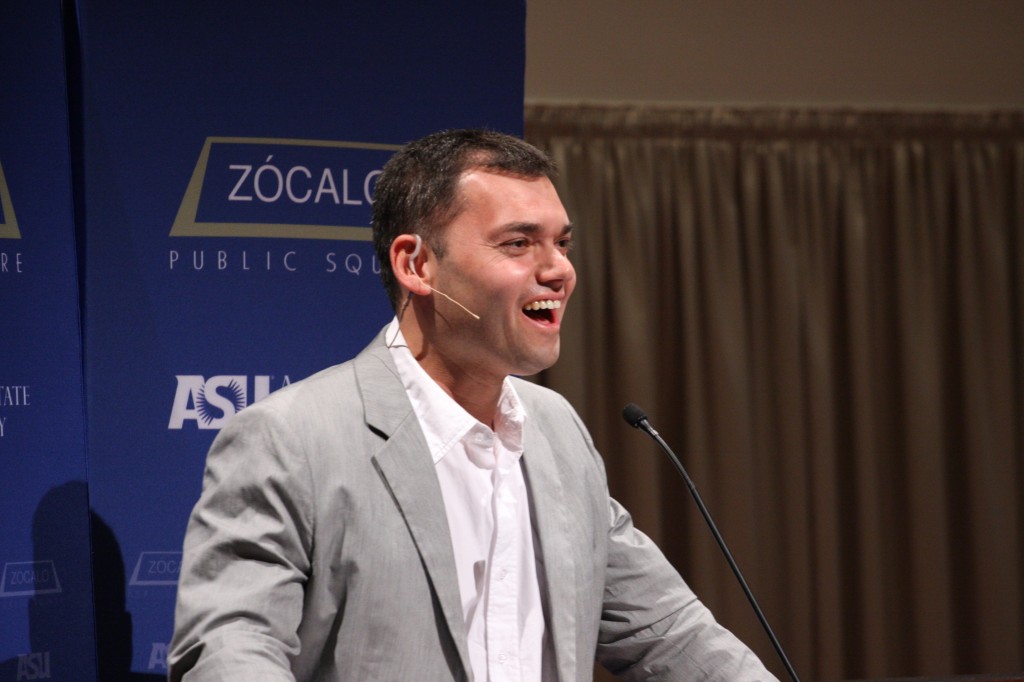 Peter Beinart speaking in Phoenix, May 21, 2012. Photo: Zócalo Public Square / flickr