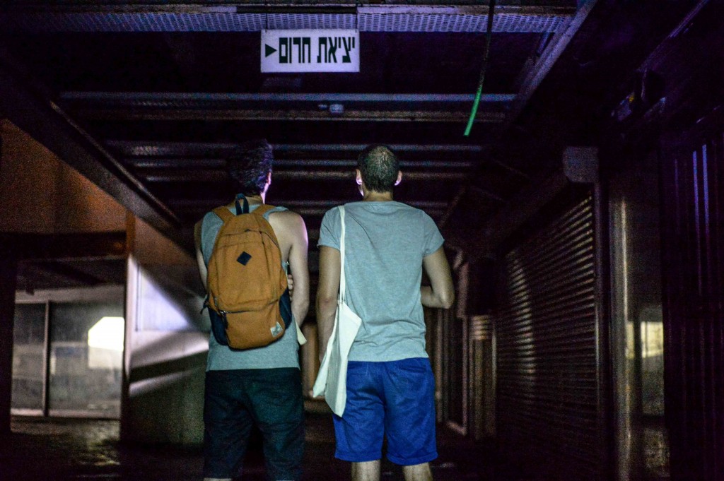 Elad Horn and Matthew Schultz descend into the bowels of the Station. Photo: Aviram Valdman / The Tower