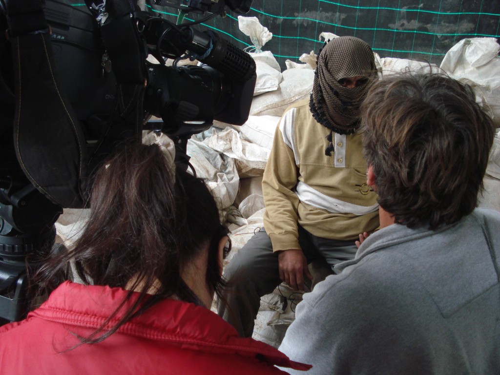 An Al Jazeera English reporter conducts an interview in Gaza in 2009. Photo: Al Jazeera English / flickr