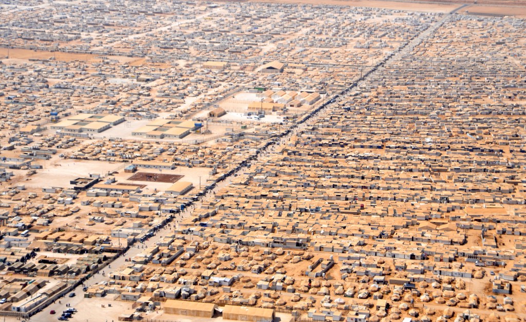 Aerial view of the Za’atari refugee camp. Photo: U.S. Department of State / Wikimedia