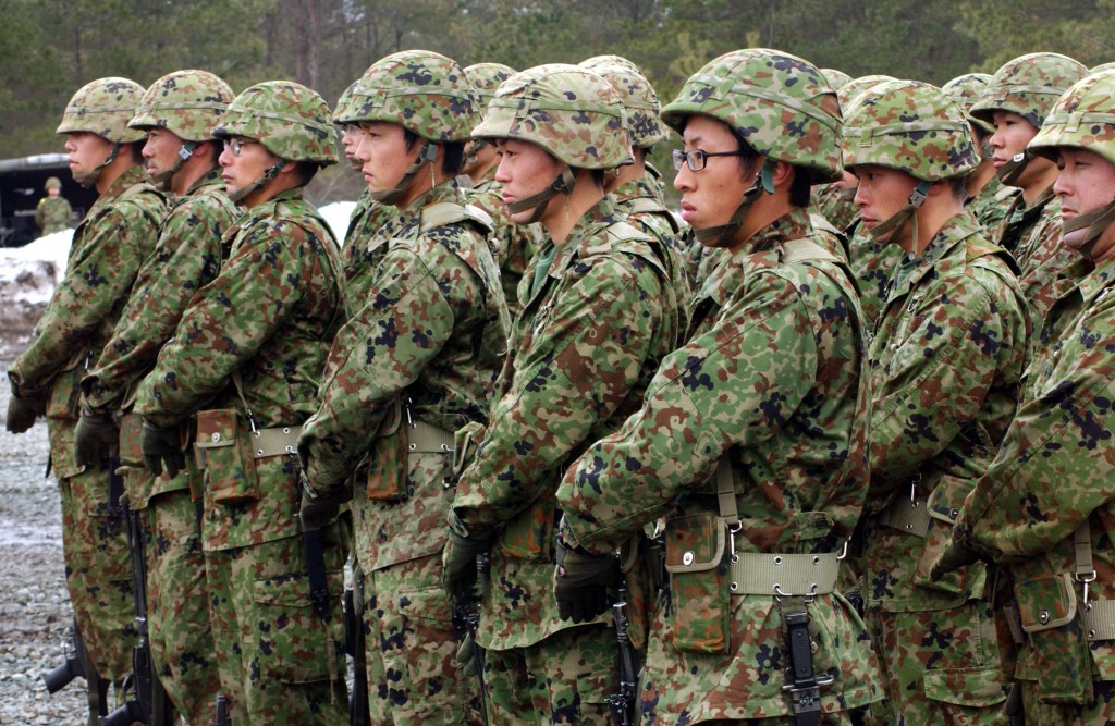 Members of the Japanese Self-Defense Forces train at Marine Corps Air Station Iwakuni. Photo: United States Marine Corps / Wikimedia