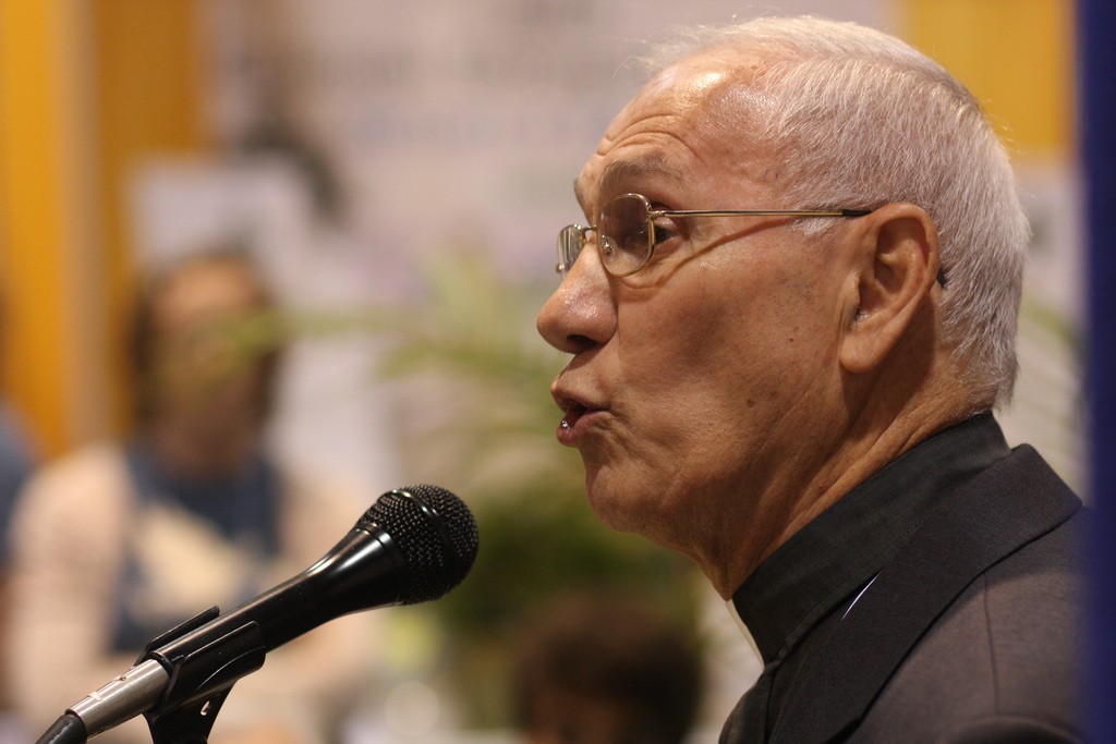 Rev. Dr. Naim Ateek, the founder of Sabeel. Photo: GC Media Hub 09 / flickr