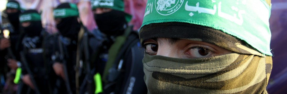 Members of the marine unit of the al-Qassam Brigades, the armed wing of the Iran-backed terrorist organization Hamas, take part in an anti-Israel parade in Rafah, Gaza, July 13, 2015. Photo: Abed Rahim Khatib / Flash90