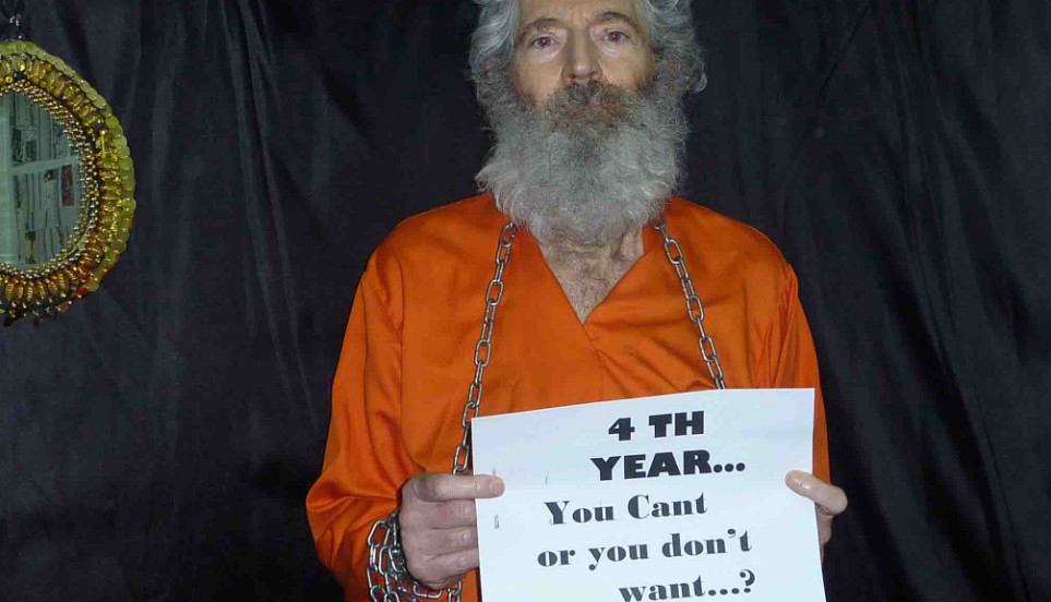 Bob Levinson in a photo released by his captors.