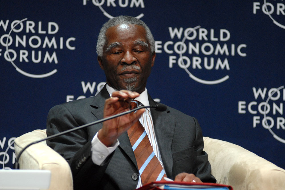 South African President Thabo Mbeki speaks at the 2008 World Economic Forum on Africa. Photo: Eric Miller / World Economic Forum / flickr