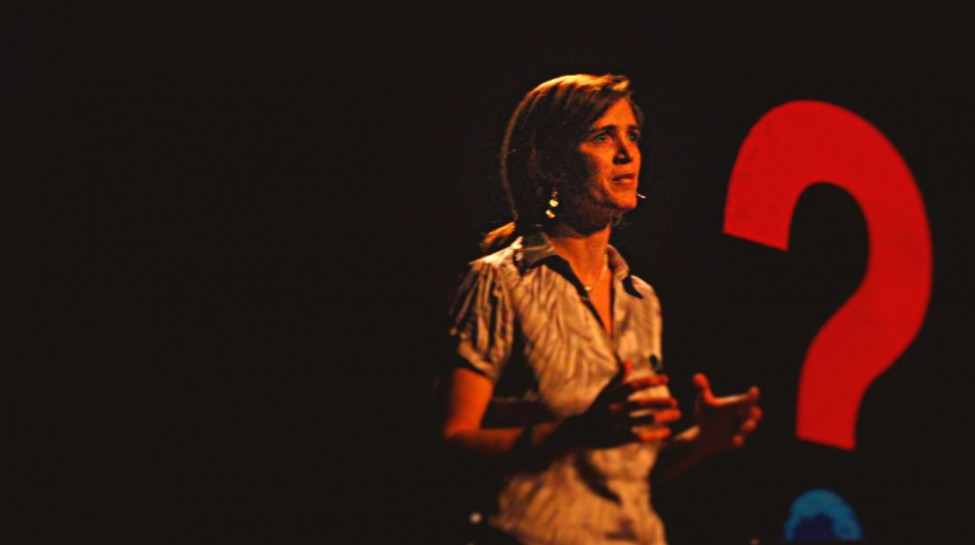 Samantha Power speaks at the 2008 TED Conference. Photo: Red Maxwell / flickr