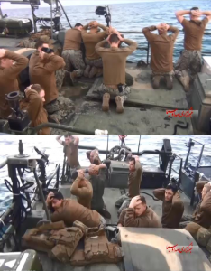 U.S. sailors detained by Iran in the Persian Gulf [Amichei Stein / Twitter]