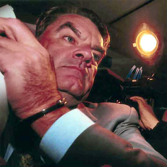 David Irving being deported from Canada, 1992. Photo: Wikimedia