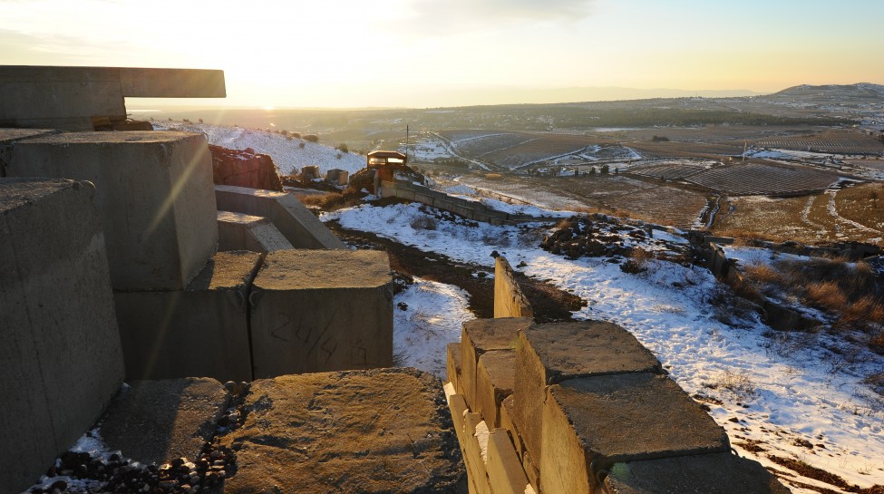 An Israeli outpost on the Golan Heights, overlooking the Syrian border. Photo: Mendy Hechtman / Flash90