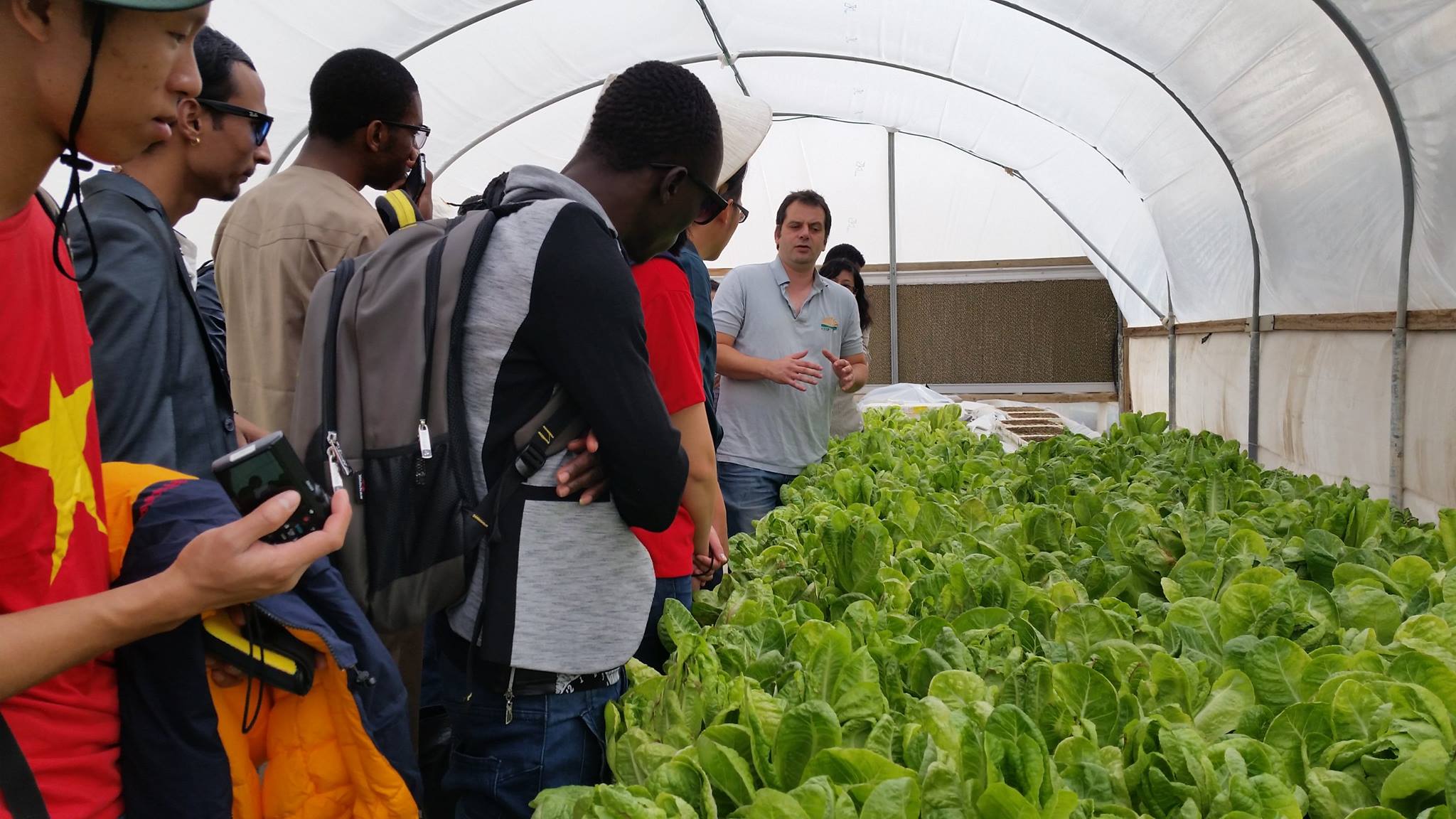 AICAT students learning from an Israeli farmer. Photo: courtesy
