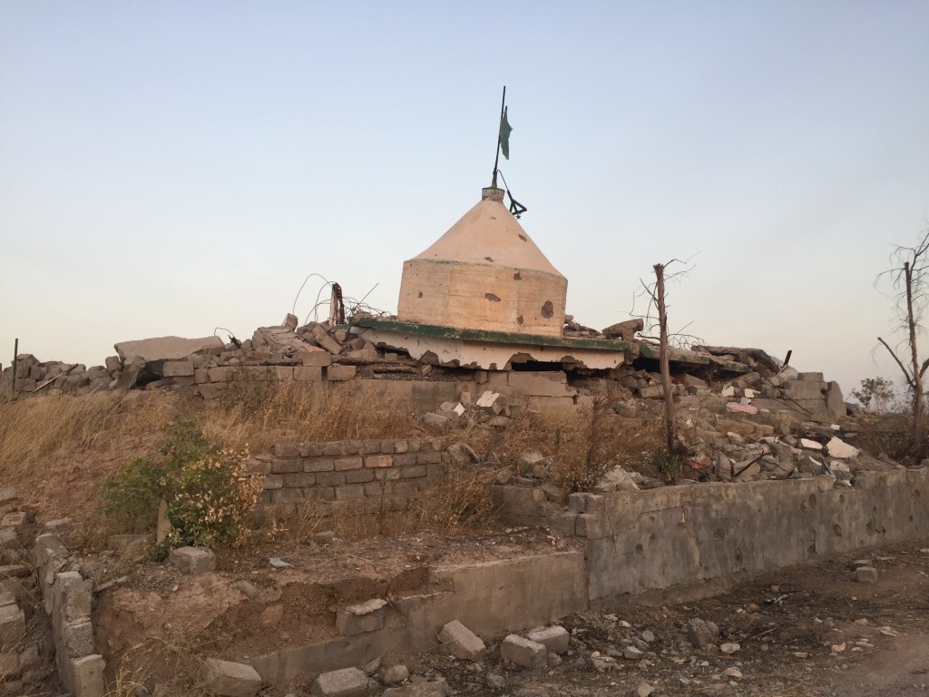 A Kakei holy site that was destroyed by ISIS. Photo: Seth J. Frantzman / The Tower