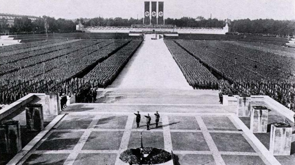 A Nazi Party rally in Nuremberg, 1934. Photo: Wikimedia