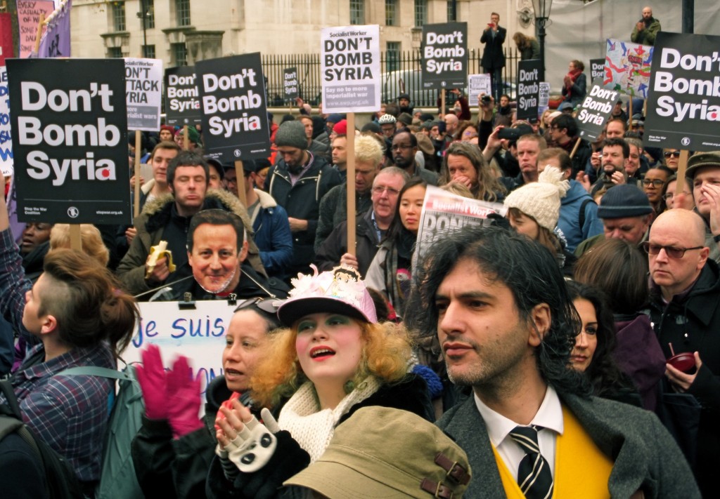 The Stop the War Coalition protests against British military action in Syria, November 28, 2015. Photo: Ben Windsor / flickr