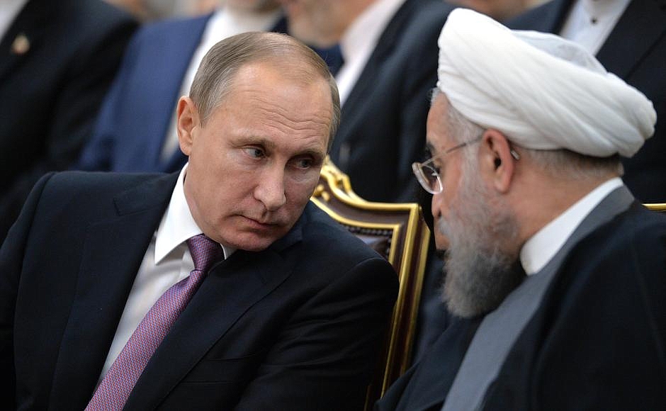 Russian President Vladimir Putin and Iranian President Hassan Rouhani meet in Tehran, November 2015. Photo: Kremlin.ru