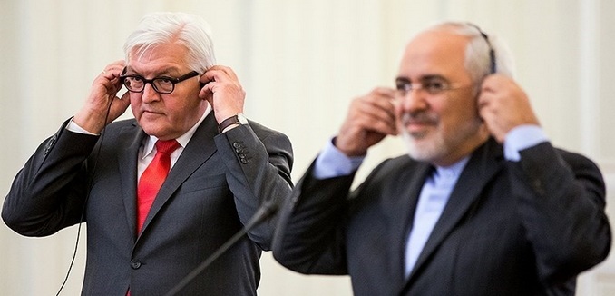 Steinmeier with Iran's FM Zarif