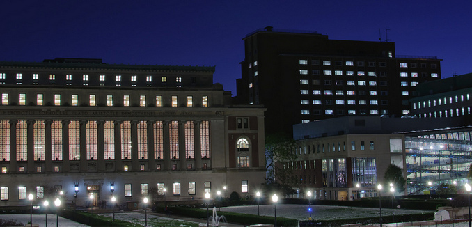 Columbia University at Night