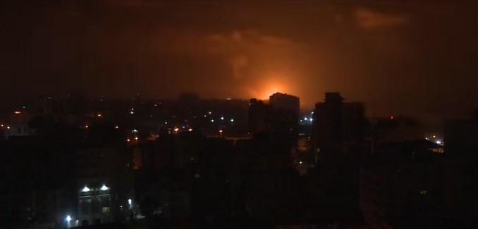Israel Retaliates against Hamas for Rocket Attack in Tel Aviv